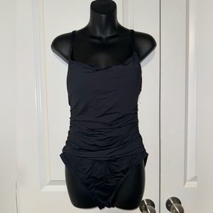 La Blanca one piece lingerie swimsuit size 14 - black